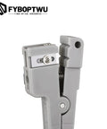 Close-up of Coaxial Cable Stripping Cutter Tool With Four Beefy Blades And Jacket Stripper, highlighting blade mechanism