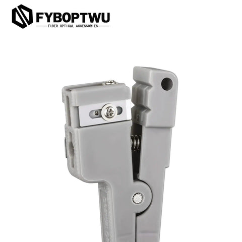 Close-up of Coaxial Cable Stripping Cutter Tool With Four Beefy Blades And Jacket Stripper, highlighting blade mechanism