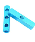 Pro Grade Pneumatic Fittings One Quarter Inch Pipe Thread Quick Connector Air Hose Manifold Block Splitter Blue for Home Workshop