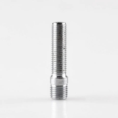 Heavy Duty 20 Pack M14x1.5 To M12x1 Extended Wheel Stud Conversion Adapter Kit With 32mm Shank And 50mm Length For Smooth Ride On Cars With 14x1 Thread Bolts, chrome steel stud