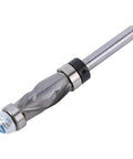 Heavy Duty Double Bearing Spiral Flush Trim Router Bit With 1/4 Inch Shank And Premium Tungsten Carbide Cutter showing a spiral design.