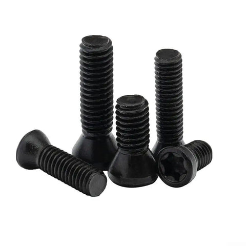 No Fuss Rock Solid Heavy Duty Carbide Insert Fixing Screw Set For CNC Lathe Tool Holders With M2 M2.5 M3 M3.5 M4 Sizes 50 Pieces showing various screw sizes.