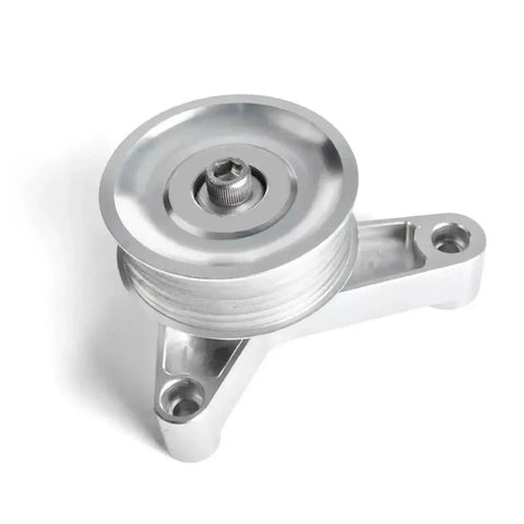 Upgrade Your K Series Honda Civic Integra With This Epic Aluminum Idler Pulley Kit EP3 Style Adjustable For K24 Swap Engine To Beat Overheating And Slash Noise Like A Boss. silver aluminum adjustable idler pulley for K24 swap engine