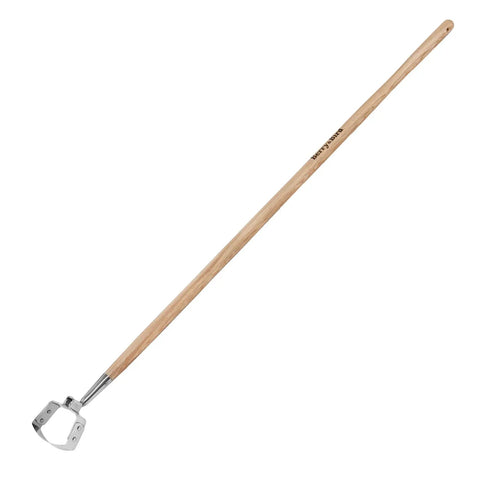 Heavy Duty Garden Weeder Hoe With Wooden Long Handle And Stainless Steel Hula Loop For Easy Weeding And Planting Push Pull Dutch Style