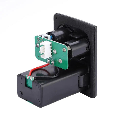 Back view of Five Band Acoustic Guitar Preamp with LCD Display Piezo Pickup LC-5 Equalizer Tuner and Mic Input Easy Install