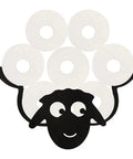 Sheep Toilet Paper Holder Stand And Wall Mount Shelf For Bathroom Storage Space Saver Farmhouse Decor Holds Up To 7 Rolls