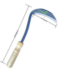 Left Handed Garden Weeder Tool With Sharp Edge Sickle Hoe For Precision Weeding And Grass Cutting In Tight Spaces, 9.8 inch