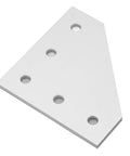 Five Piece Flat Tie Plate Aluminum Alloy 5 Hole Mending Plate Bracket For Industrial Machinery And Heavy Duty Furniture Frame Assembly