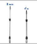 Comparison of two marine cable ends: incorrect and correct fit for 16ft Marine Throttle And Shift Remote Control Box Cable