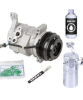 Road Ready AC Compressor And Air Conditioning Service Kit For Chevy Silverado Tahoe with compressor, PAG oil, and seals.