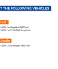 Compatibility list for Beefy Front Wheel Bearing Hub Assembly Direct OE Replacement For 2011 2014 Ford Expedition RWD 2011 2014 F 150 RWD And 2011 2014 Lincoln Navigator RWD With ABS Six Lug Wheel Hub Compatible With All Weather.