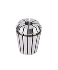 Top Rated High Precision Spring Collets For ER Chuck Holder With Secure Grip And Minimal Runout Perfect CNC Router Milling Lathe Engraving Tool Replacement Gear, stainless steel spring collet, top view.
