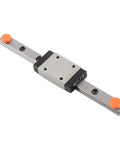 100mm High Precision Linear Guide Rail with Slide Block for CNC Machines and 3D Printers Built to Last With Rock Solid Bearing Steel for Smooth Motion Auto Centering for Repeatable Reliable Tooling Performance, steel rail