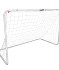 Easy Set Soccer Goal 6 Foot By 4 Foot Portable Backyard Frame With No Tools Needed Rust Resistant Steel Construction Snap Together Poles And Self Stick Net Straps For Quick Setup For Practice And Games