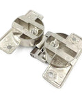 180 Degree Self Supporting Concealed Folding Hinge Set For Cabinets And Folding Tables Zinc Alloy Hardware Silver Finish