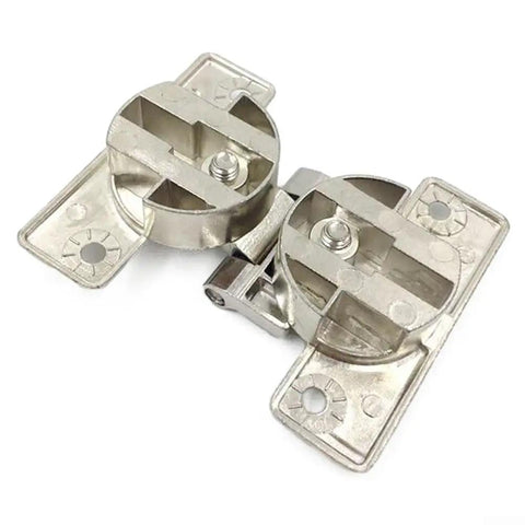 180 Degree Self Supporting Concealed Folding Hinge Set For Cabinets And Folding Tables Zinc Alloy Hardware Silver Finish