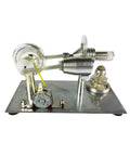 Mini Stirling Engine Science Toy For Hands On Learning Real Working Heat Engine With Cool Colorful LED Lights Generator