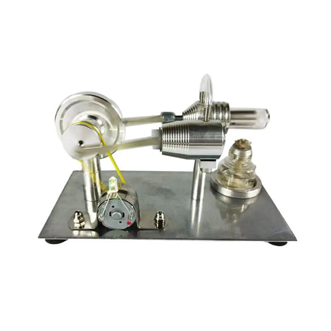 Mini Stirling Engine Science Toy For Hands On Learning Real Working Heat Engine With Cool Colorful LED Lights Generator