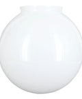 6-Inch White Glass Globe Lamp Shade With 3.25-Inch Fitter Opening For Pendant Lights And Wall Sconces Replacement Shade That Diffuses Light Evenly And Adds A Clean Classic Look