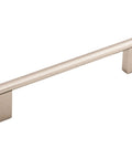 Princetonian Steel Bar Pull 6-5/16 Inch Center To Center 7-1/8 Inch Overall Length 3/8 Inch Width Brushed Satin Nickel Finish