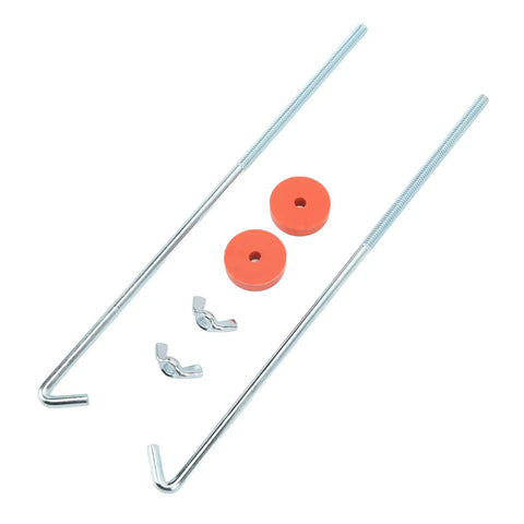 Universal Chrome Battery Hold Down Kit With J Hook Bolts Washers And Nuts For Cars Trucks And SUVs Beefed Up Heavy Duty Battery Retention