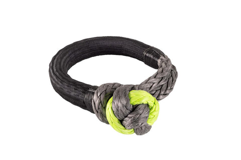 Soft Shackle For Off Road Recovery 30,800 Lbs Breaking Strength, ultra durable synthetic rope with storage bag, detailed view
