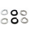 Beefy Spring Lock Washers GB93 Stainless Steel And Carbon Steel Split Washers, assorted set of six, for vibration prone fasteners.