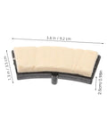 Universal Indoor Bike Brake Pads For Stationary Cycles measuring 3.6 x 1.3 inches, beige material for smooth quiet braking.