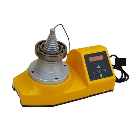 Pro Grade Induction Bearing Heater With Electromagnetic Cone Inductor Unit, compact aluminum casing and control panel for shop use.