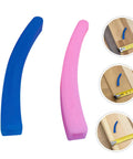 Pink and blue claw machine sleeve guard set 16 pack soft grip rubber protector for vending claws; anti slip clip sleeve.