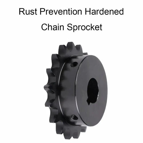 Heavy Duty Hardened Chain Sprocket 1 Inch Bore 15 Tooth 45# Steel Gears For Industrial Truck And Machine With Rust Prevention Tech
