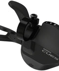 Right Hand 10 Speed Rapidfire Plus Shifter With Optical Gear Display, No Frills Ergonomic Design, Black Finish, Close-up View
