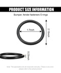 Universal Car Bumper Fastener Kit 16 Pcs O Rings And Quick Release Washers For Fender Bumper Replacement size details