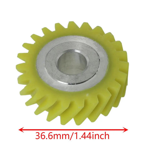 Easy Install Plug And Play Mixer Worm Gear Replacement for KitchenAid Mixers Yellow Durable OEM Grade 36.6mm size