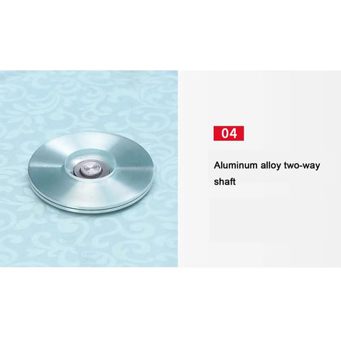 Aluminum bearing for Large Transparent Round Lazy Susan Turntable For Dining Table And Kitchen Glass Surface With Heavy-Duty Alloy