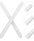 Close-up of Two Pack 180mm Side Mount Drawer Slides White Cabinet Glides With Rail Guide For Dresser And Furniture Replacement Set