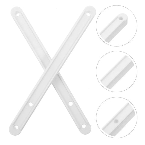 Close-up of Two Pack 180mm Side Mount Drawer Slides White Cabinet Glides With Rail Guide For Dresser And Furniture Replacement Set