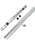 Rugged 300mm Miter Bar And 400mm T Track Set For Table Saw With Predrilled Holes And Screws Smooth Glide Crosscut Sled Rail System shown