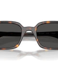 RB4455F Zuri Low Bridge Fit Sunglasses Havana Frame With Dark Grey Lenses ideal for narrow faces and high cheekbones.