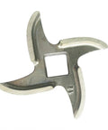 Two Piece Number Twelve Meat Grinder Blade Replacement Stainless Steel Knife Cutter For Grinders Fits Most Twelve Millimeter Square Hole Mincer