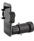 Adjustable Scope Camera Adapter For Phones with universal mount and quick twist lock attached to smartphone for clear outdoor shots