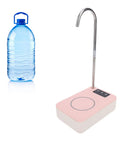 Desktop Water Dispenser Pump for 2, 3, 5 Gallon Bottles, Portable Bottle Pump with 360 Degree Rotatable Spout, Pink