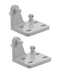 Heavy Metal Replacement Hinges For Commercial Fridge And Freezer Doors, gray steel hinges, right angle design for heavy duty use.