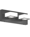 Dope Modern LED Vanity Light With 180 Degree Up Down Angles And 360 Degree Swivel, 2 Dimmable Vanity Lights, Matte Black Wall Mount