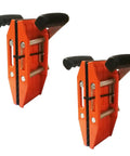 2 Pack Beefy Double Handed Granite Stone Panel Lifting Clamps With Rubber-Lined Jaws, 2.36 Inch Capacity, Heavy Duty Moving Clamp