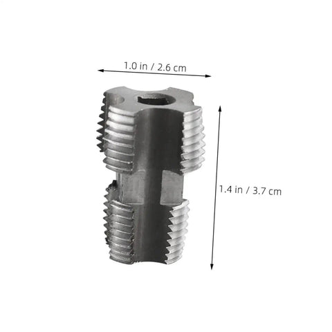 BESPORTBLE PPR PVC Pipe Threading Tool For Electric Drill And Manual Use, 1.0 in steel thread adapter for pipe threading.