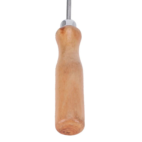 Close-up of wood handle on Bee Extractor Shovel For Beehives With Wood Handle Queen Bee Excluder Cleaner Frame Scraper Tool For Beekeeping