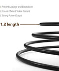 Close-up of 1.2 length cord for ACDC Adapter For KORG KROSS 61 Key Mobile Workstation Keyboard Portable Synthesizer On The Go Volca Kick MS20 Resonator Power Supply with safety features.