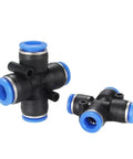 Snazz Up Your Shop With This Awesome 50 Pc Pneumatic Fitting Kit Featuring Quick Push In Air Connectors And Adapters Compatible With 10 Mm Hose Pipe Tube For Fast Compressor And Tool Setup. black plastic 10mm pneumatic tee fittings