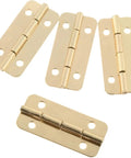 Gold Box Hinges Set 10 Pieces 37x17mm Heavy Duty Cabinet and Jewelry Box Hinges With Screws For Vintage Wood Boxes, Gift Boxes, Wine Boxes, Dollhouses and More. Gold metal box hinges